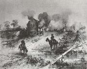 Theodore R. Davis Laying Waste the Shenandoah Valley oil